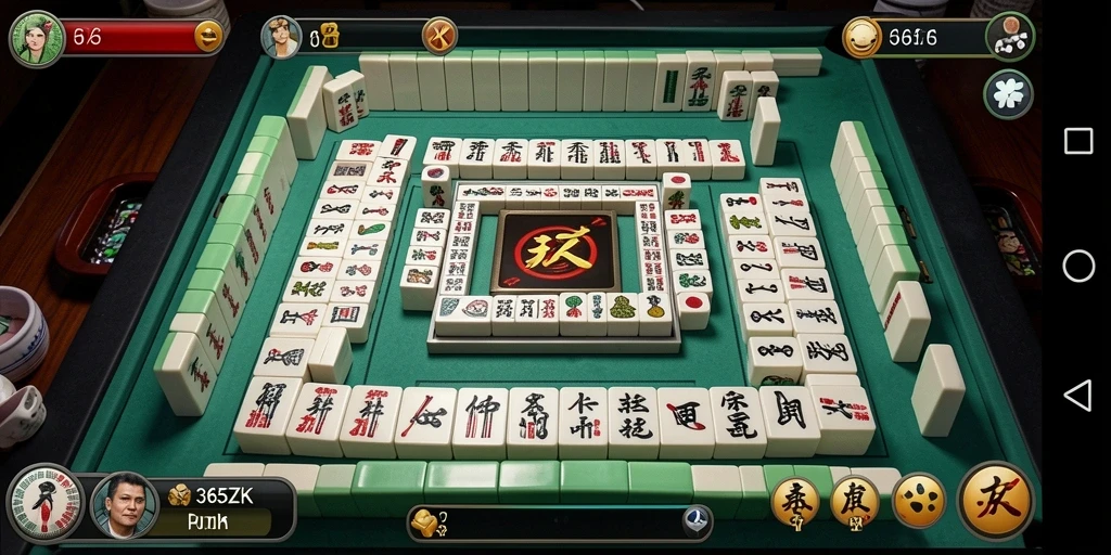 Tampilan gameplay seru Mahjong di 365ZK.