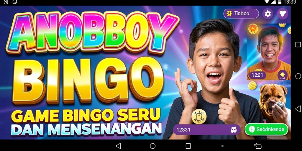 Tampilan gameplay ANOBOY yang menarik saat bermain Bingo.