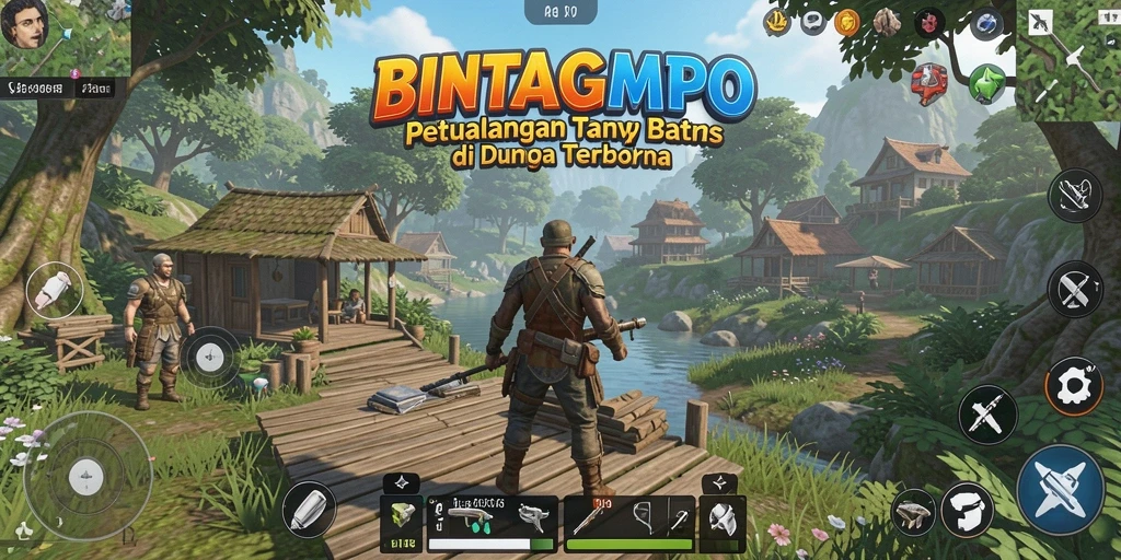 Screenshot BINTANGMPO menampilkan gameplay seru di dunia terbuka.