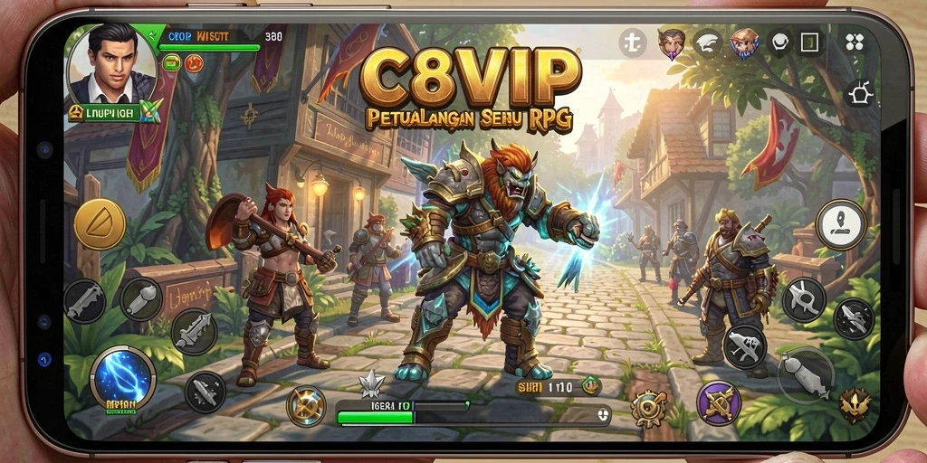 Gameplay C8VIP: Pertarungan seru dan eksplorasi dunia RPG yang menawan.
