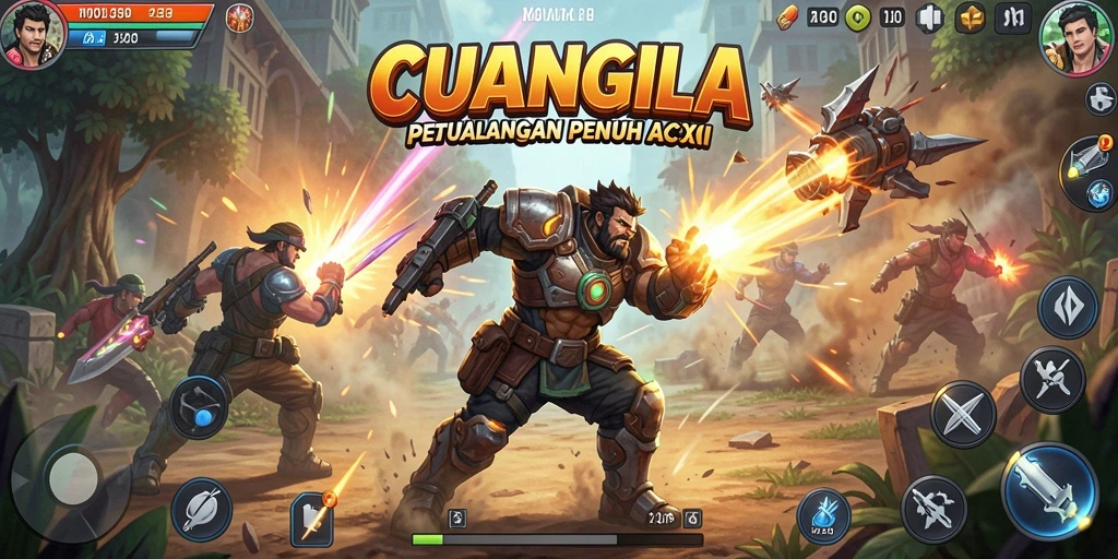 Screenshot CUANGILA menampilkan aksi seru dalam permainan Action.