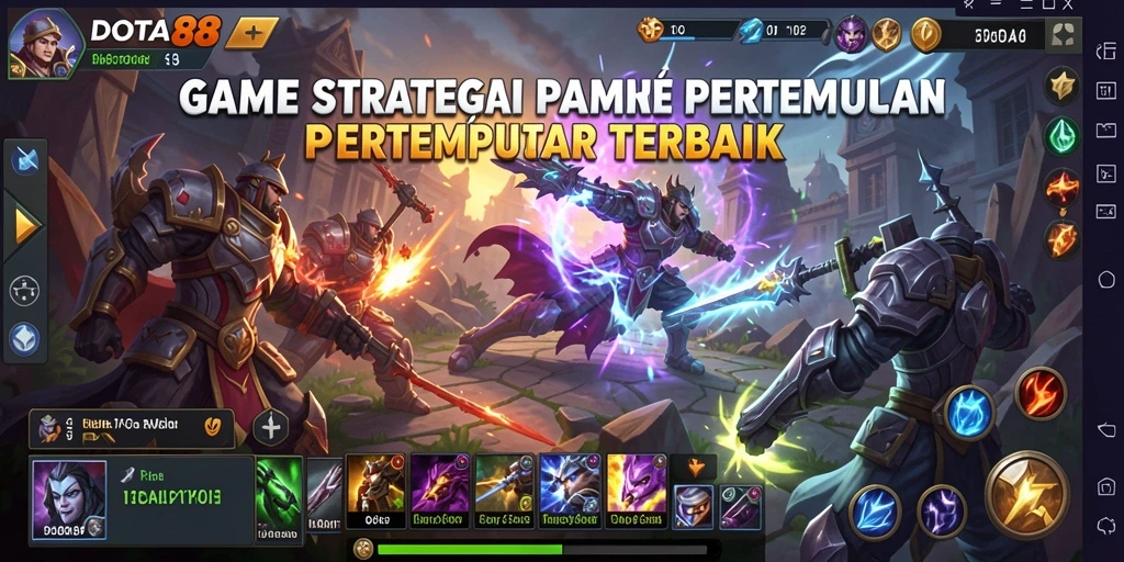 Screenshot DOTA88 menampilkan aksi seru dalam pertempuran strategi.