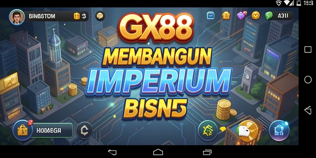 Tangkapan layar gameplay GX88 menampilkan pengelolaan bisnis yang menarik.