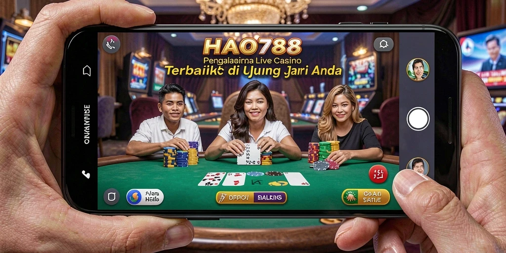 Tampilan gameplay Live Casino di HAO788 yang mendebarkan.