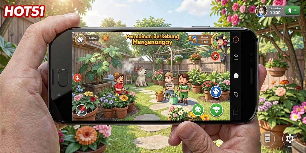 Tampilan gameplay seru dalam merawat ladang dan hewan.