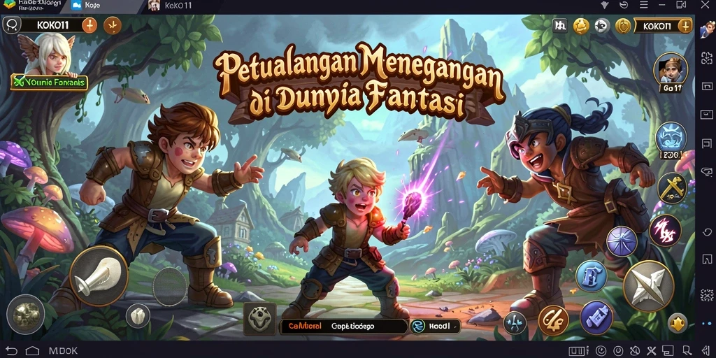 Tampilan gameplay KOKO11 yang menegangkan dan penuh aksi.
