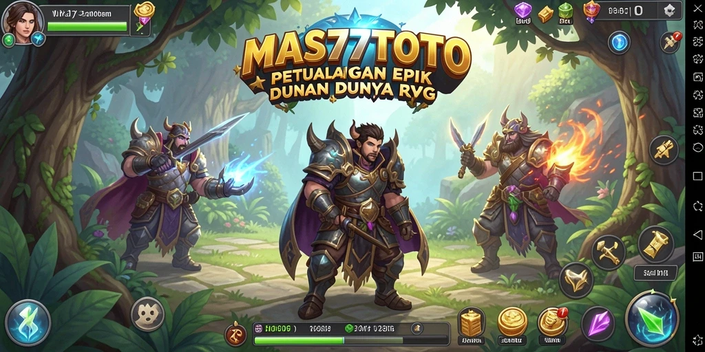 Screenshot gameplay seru dari MAS77TOTO dalam dunia RPG.