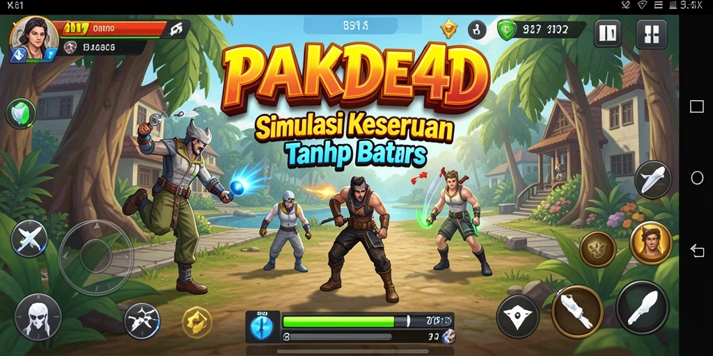 Tampilan gameplay PAKDE4D dengan grafik yang menawan.