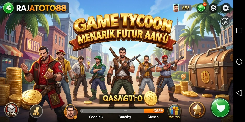 Tampilan gameplay seru RAJATOTO88 di dunia Tycoon.