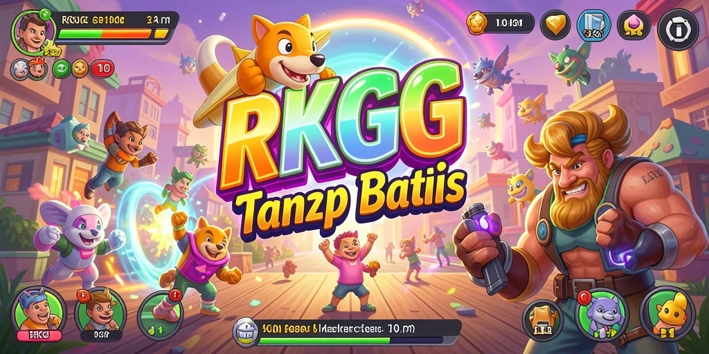 Screenshot utama RKGG menampilkan aksi seru dan gameplay Arcade yang dinamis.