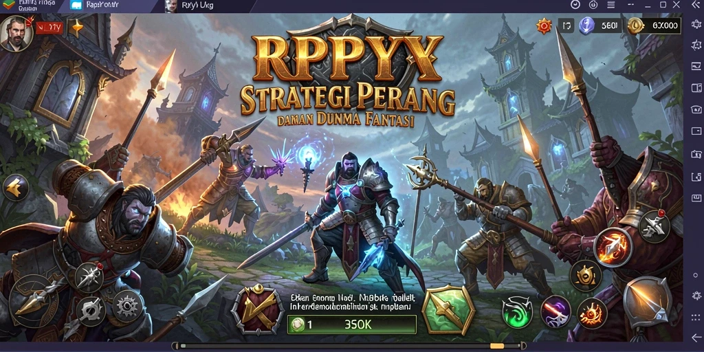 Screenshot menunjukkan aksi seru dalam permainan strategi RPYYY.