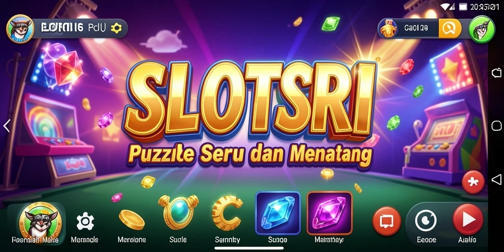 Tampilan gameplay SLOTSRI dengan tantangan puzzle menarik.