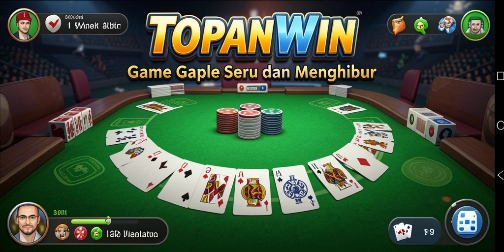 Gameplay Gaple yang seru dan interaktif di TOPANWIN.