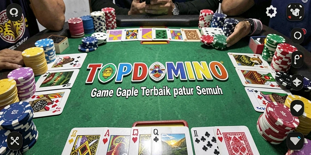 Screenshot menampilkan gameplay seru dalam permainan Gaple.