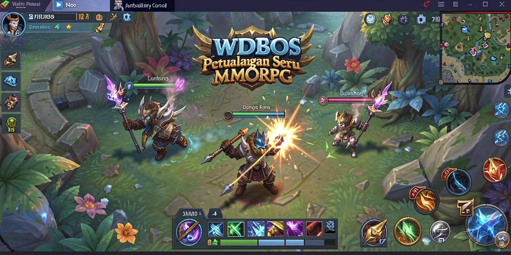 Tampilan gameplay <strong>WDBOS</strong> yang menarik dengan aksi seru di dunia MMORPG.